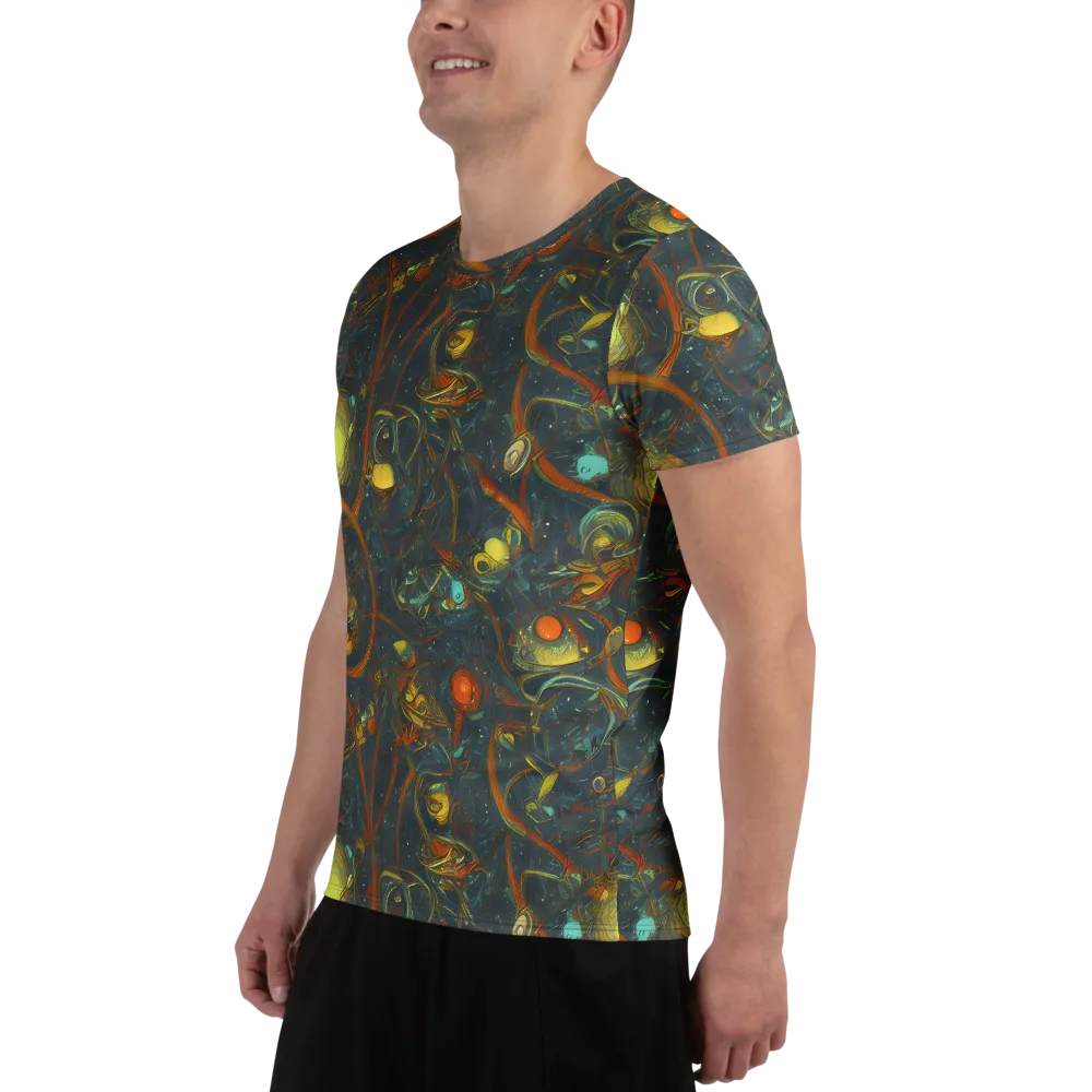 Deepwater Fire on Men's Athletic T-Shirt — Left