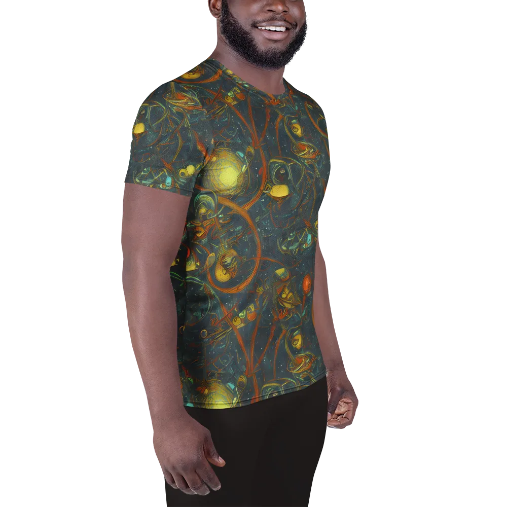 Deepwater Fire on Men's Athletic T-Shirt — Right