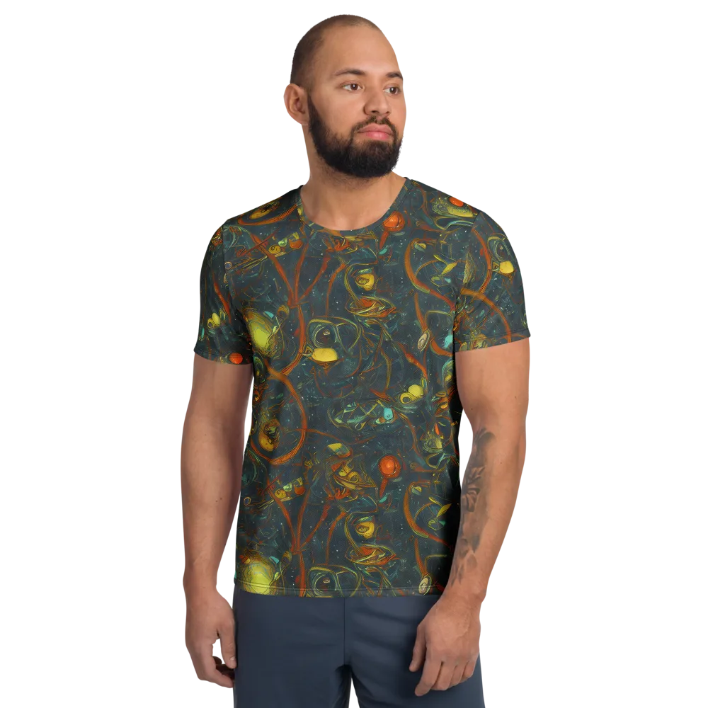 Deepwater Fire on Men's Athletic T-Shirt — Front