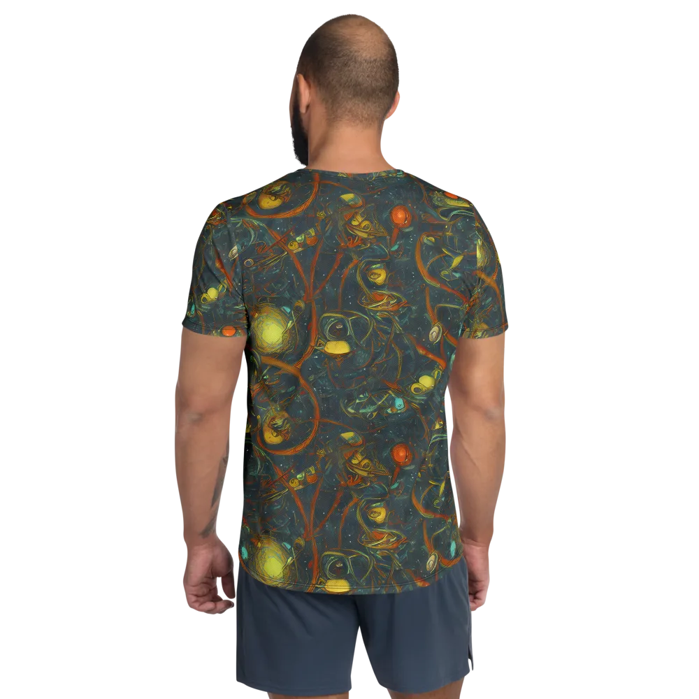 Deepwater Fire on Men's Athletic T-Shirt — Back