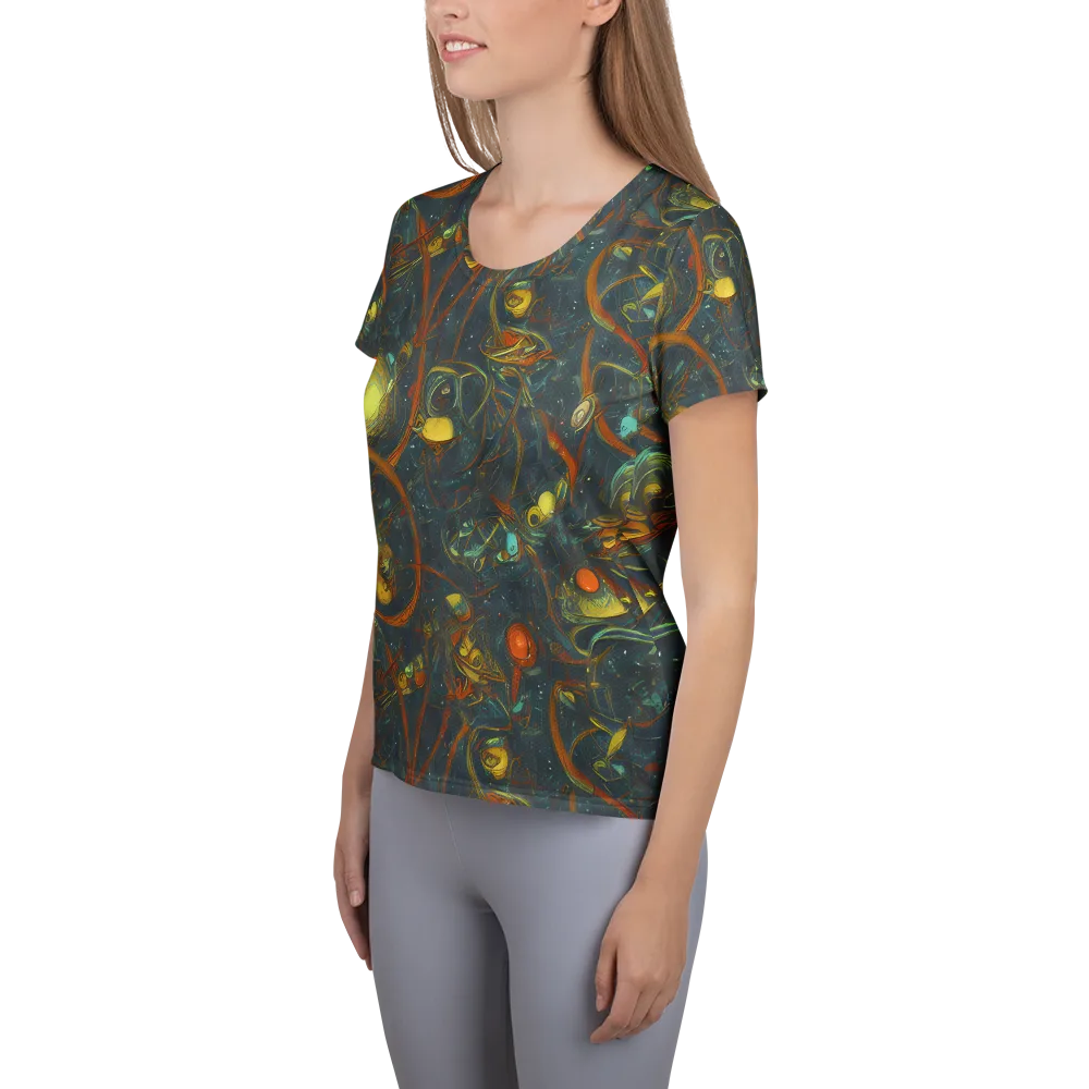 Deepwater Fire on Women's Athletic T-Shirt — Left