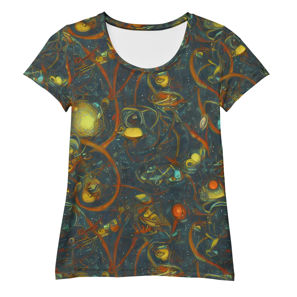 Deepwater Fire on Women's Athletic T-Shirt — Front