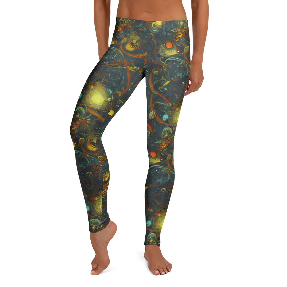 Deepwater Fire on Leggings — Front