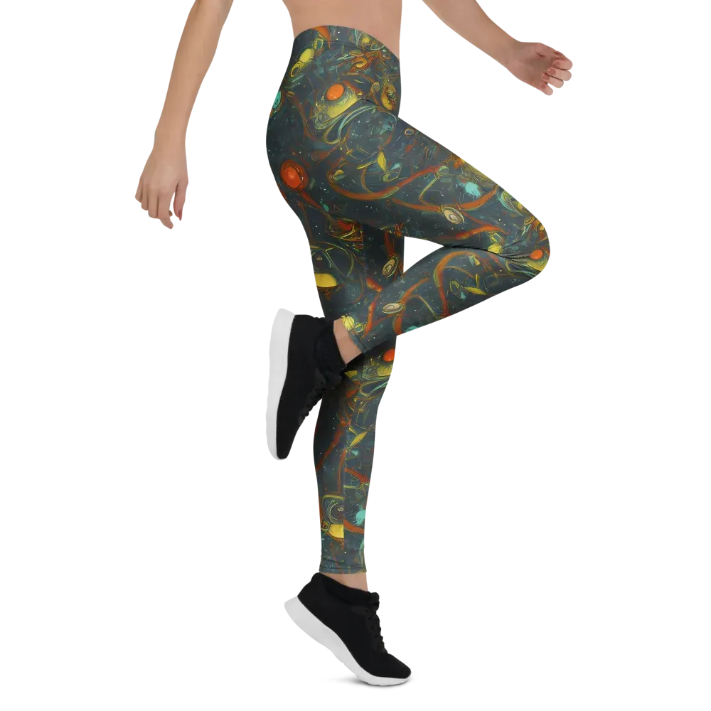 Deepwater Fire on Leggings — Right