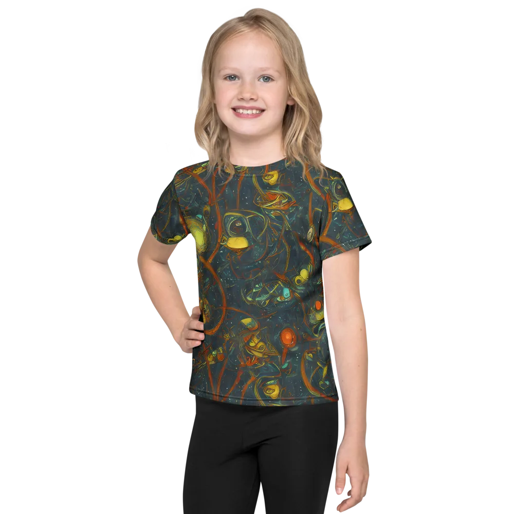 Deepwater Fire on Kids Crew Neck T-Shirt — Front
