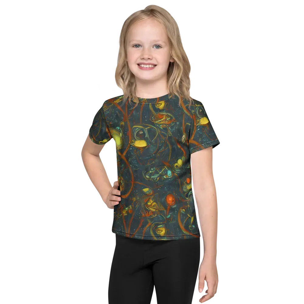 Deepwater Fire on Kids Crew Neck T-Shirt — Front