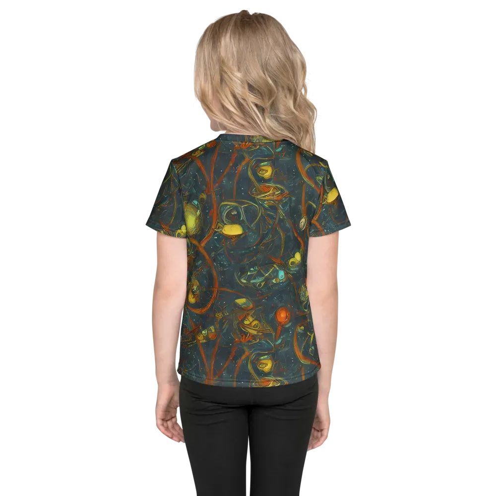 Deepwater Fire on Kids Crew Neck T-Shirt — Back