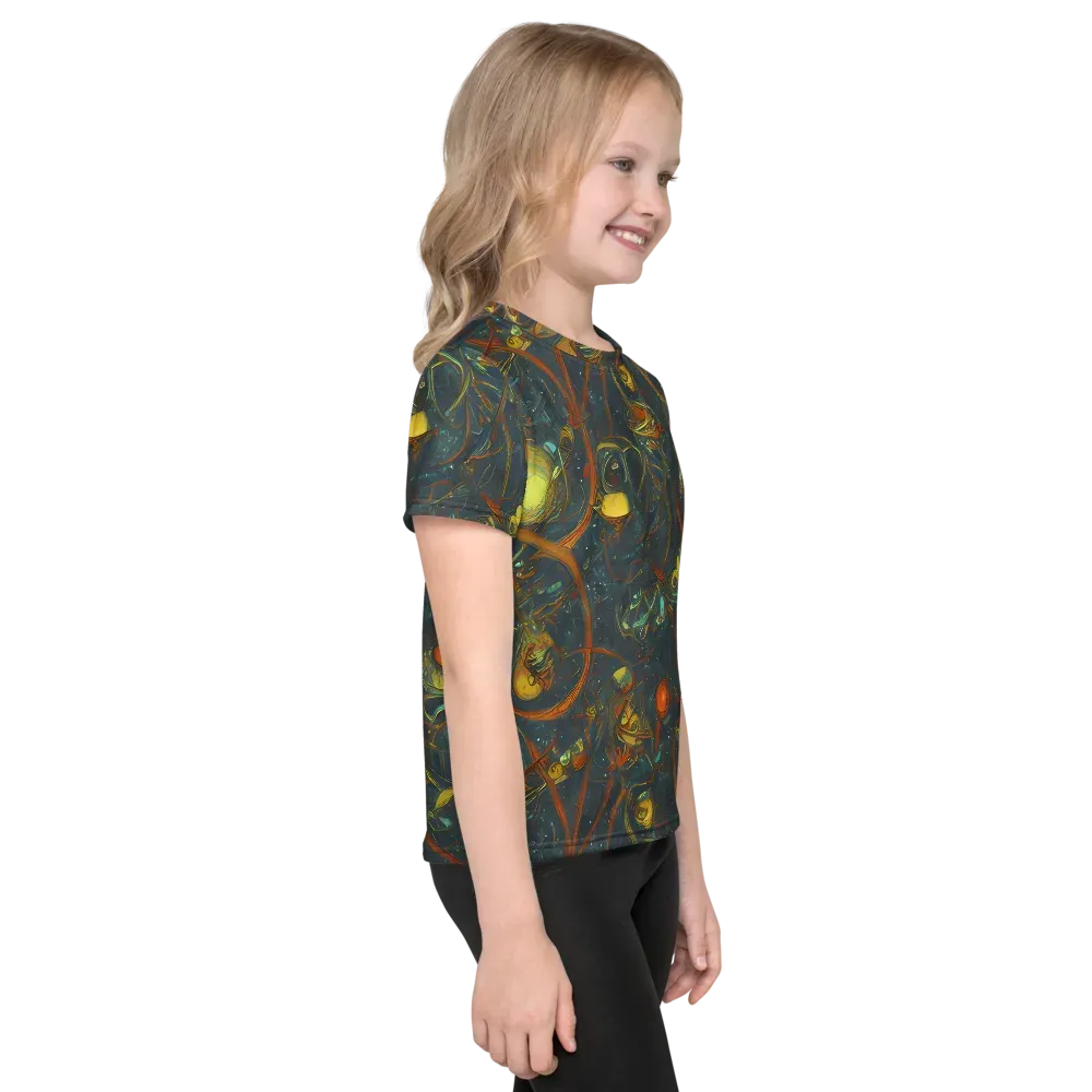Deepwater Fire on Kids Crew Neck T-Shirt — Right