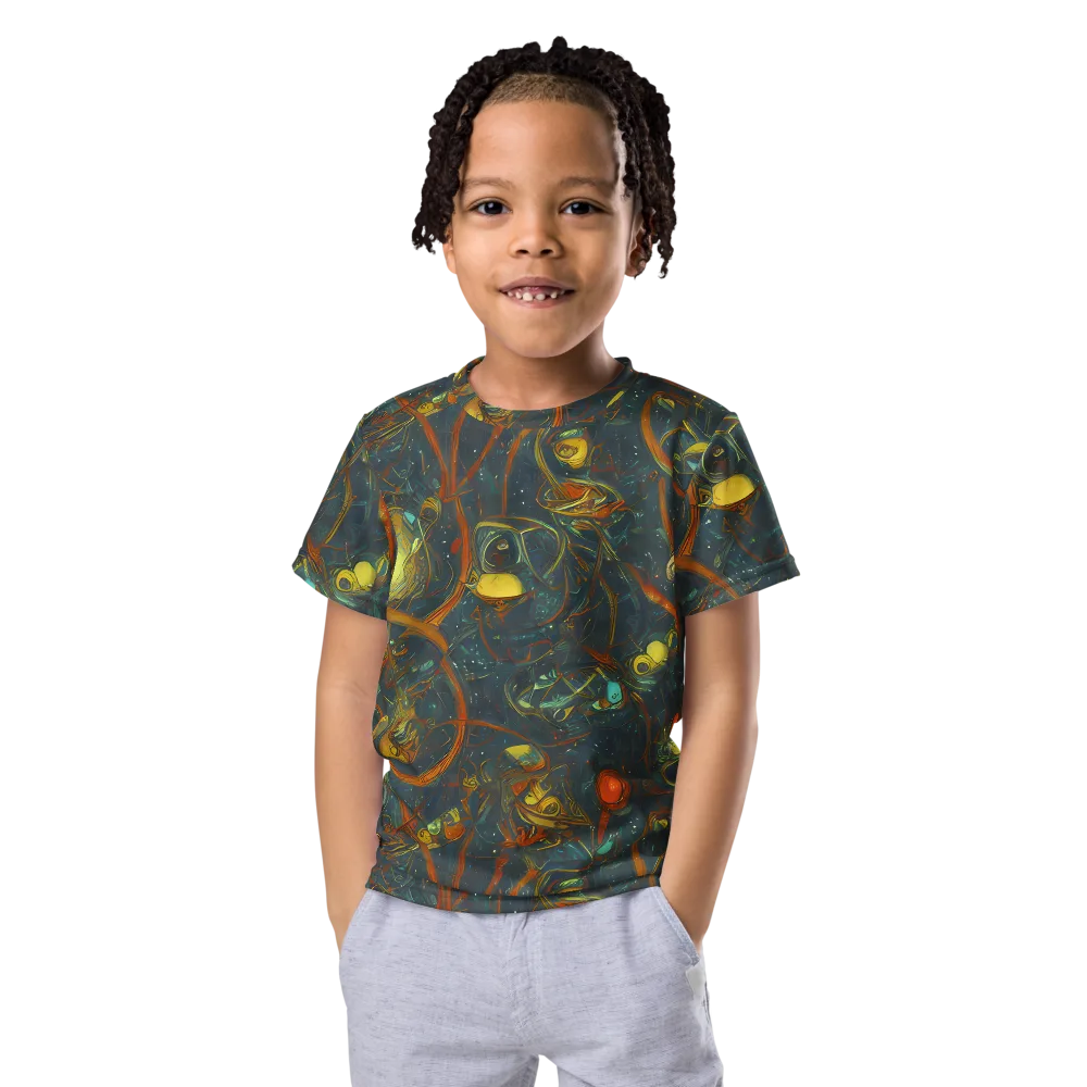 Deepwater Fire on Kids Crew Neck T-Shirt — Front