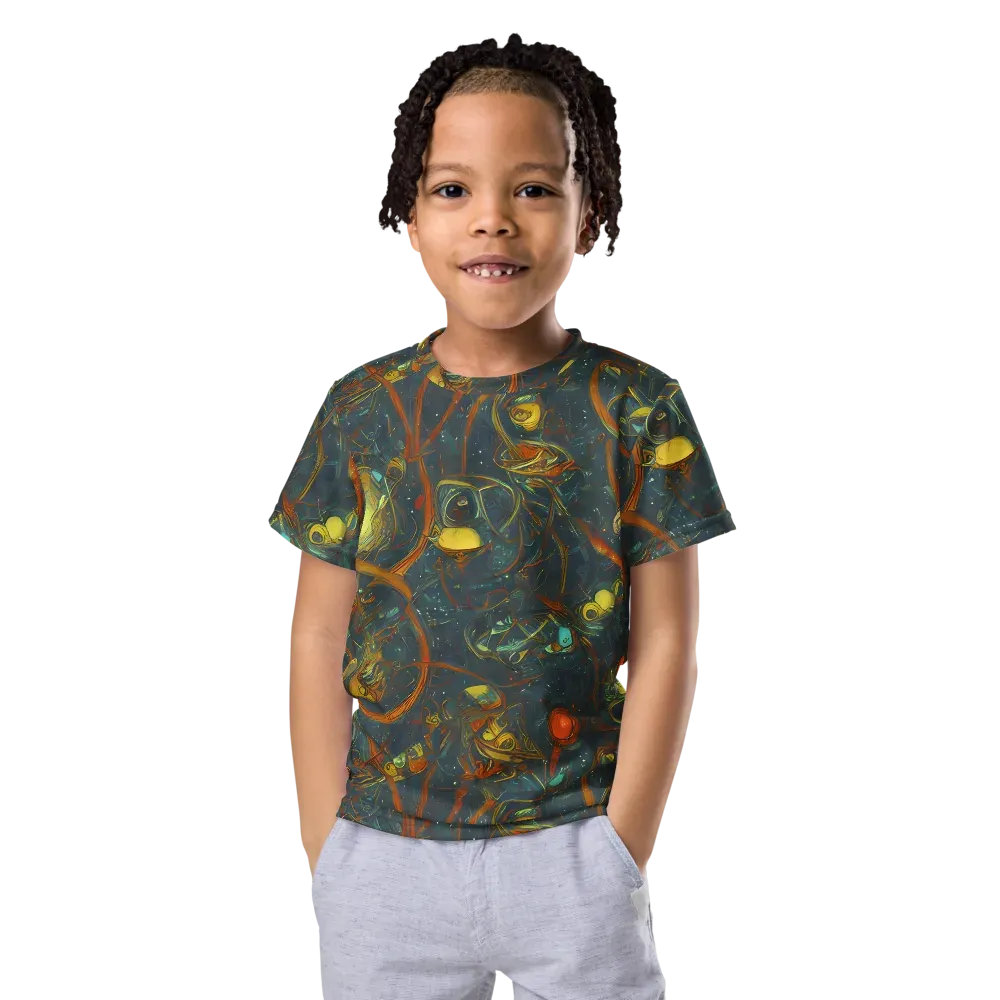 Deepwater Fire on Kids Crew Neck T-Shirt — Front