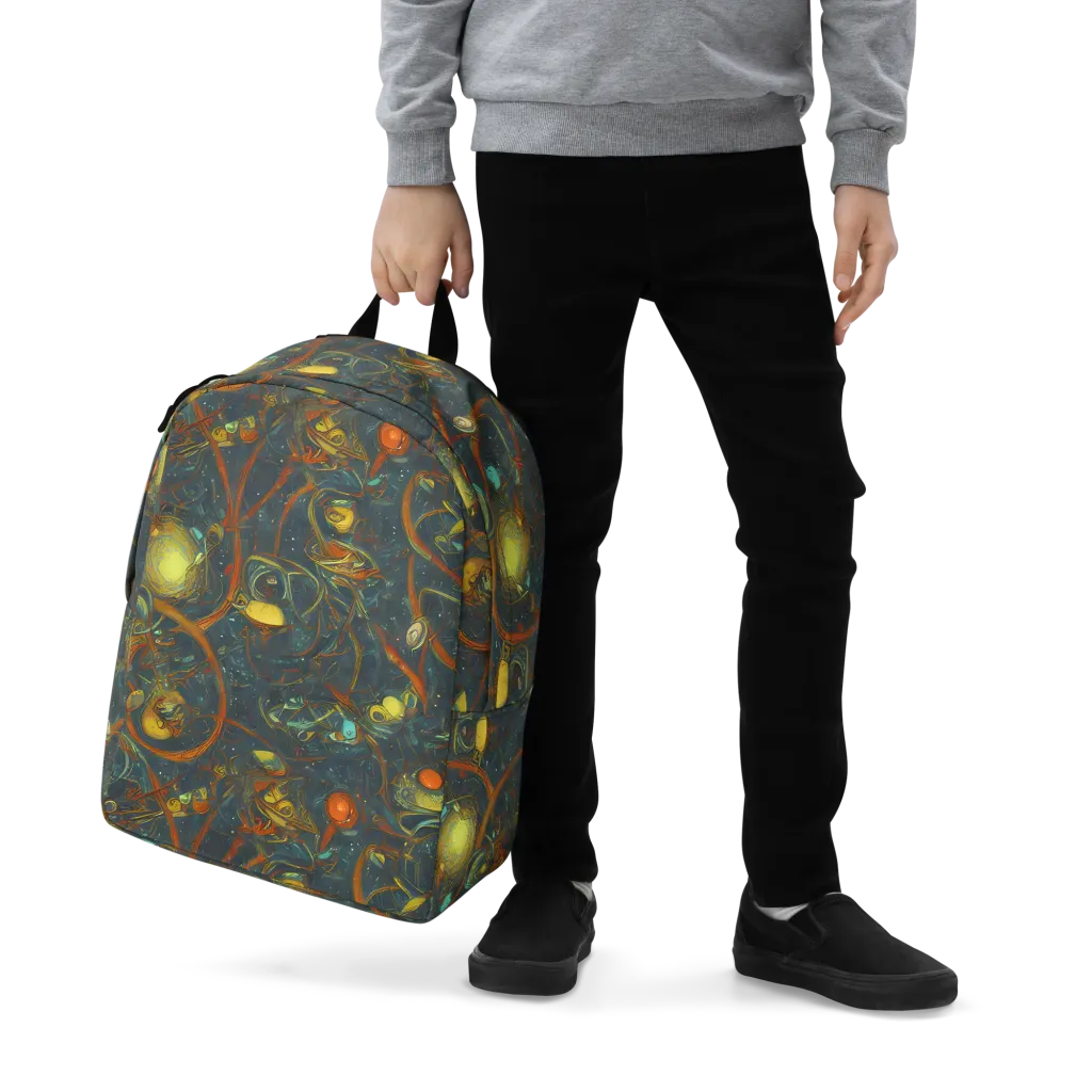Deepwater Fire on Minimalist Backpack — Zoomed-in