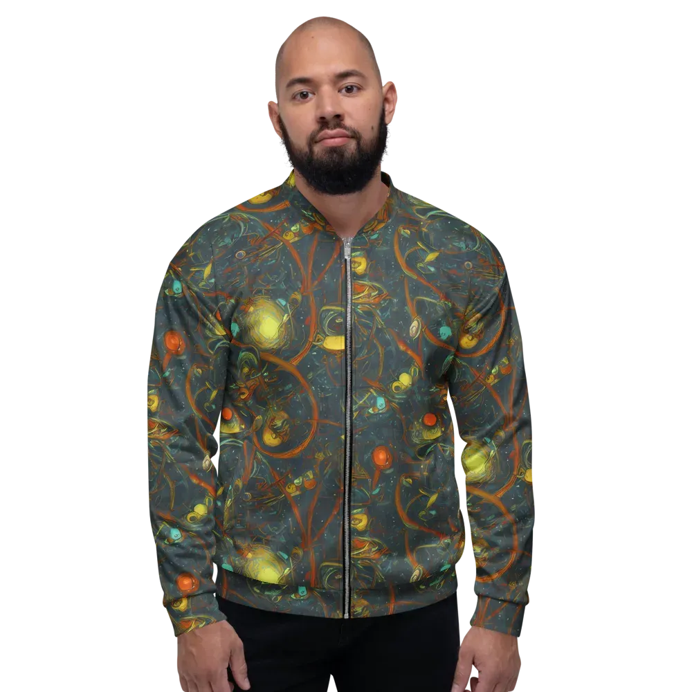 Deepwater Fire on Bomber Jacket — Front