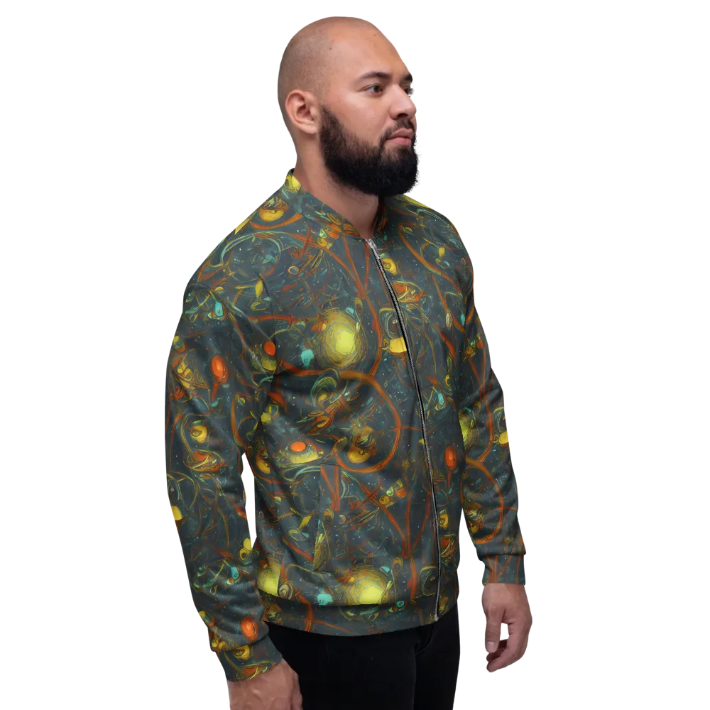Deepwater Fire on Bomber Jacket — Right