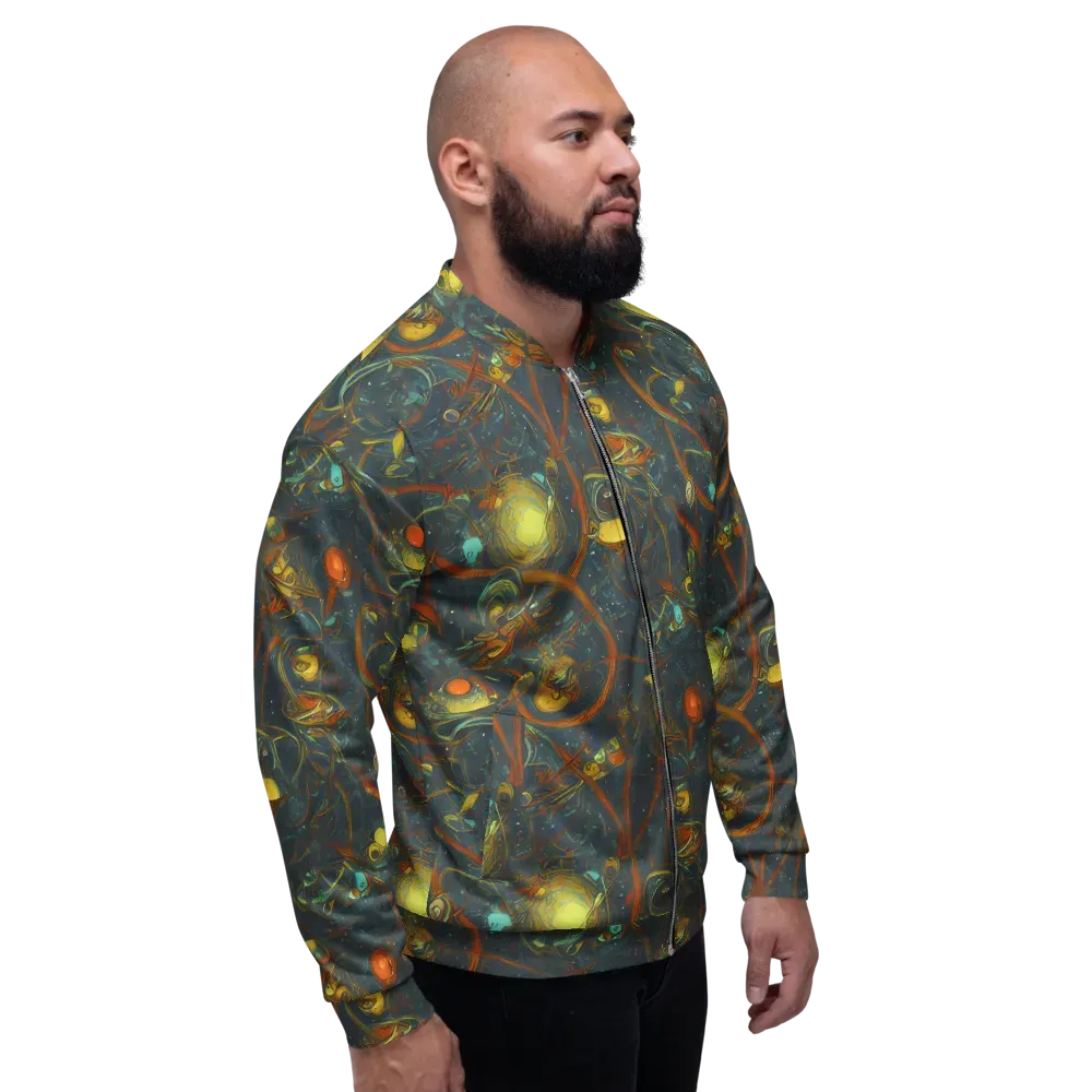 Deepwater Fire on Bomber Jacket — Right