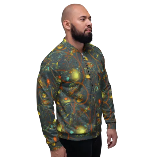 Deepwater Fire on a Bomber Jacket