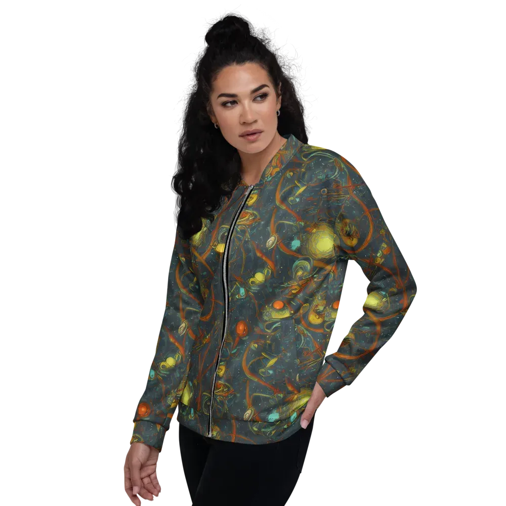 Deepwater Fire on Bomber Jacket — Left
