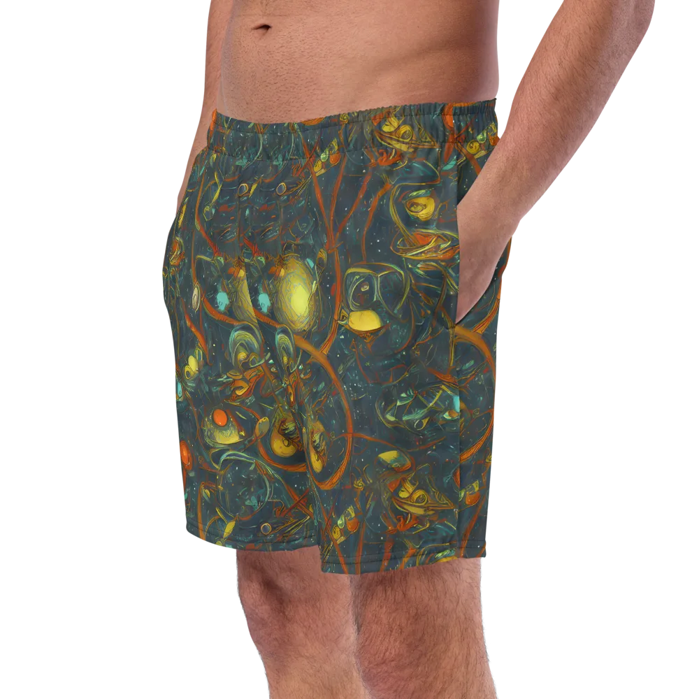 Deepwater Fire on Swim Trunks — Left Front