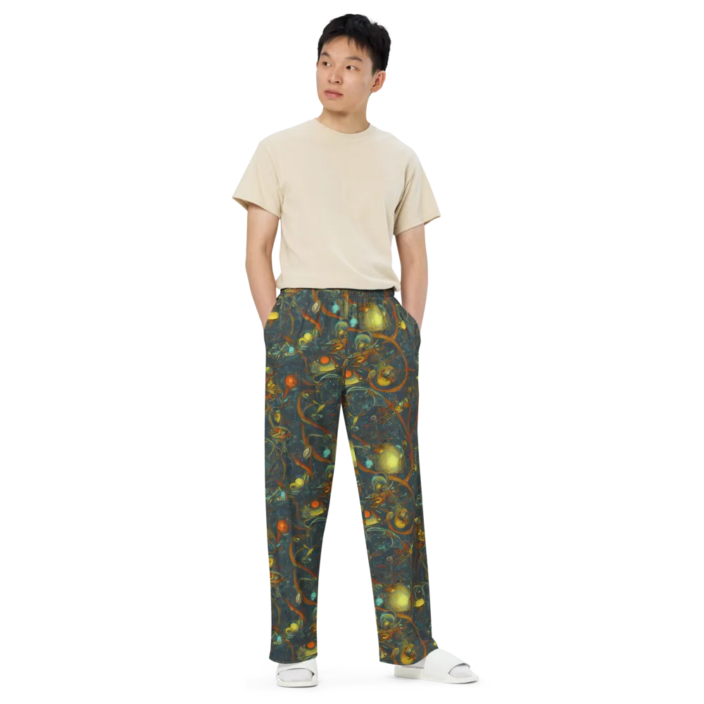 Deepwater Fire on Wide-Leg Pants — Front