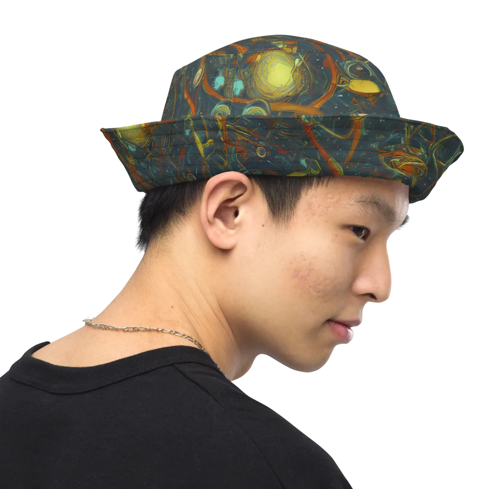Deepwater Fire on Reversible Bucket Hat — Right Outside