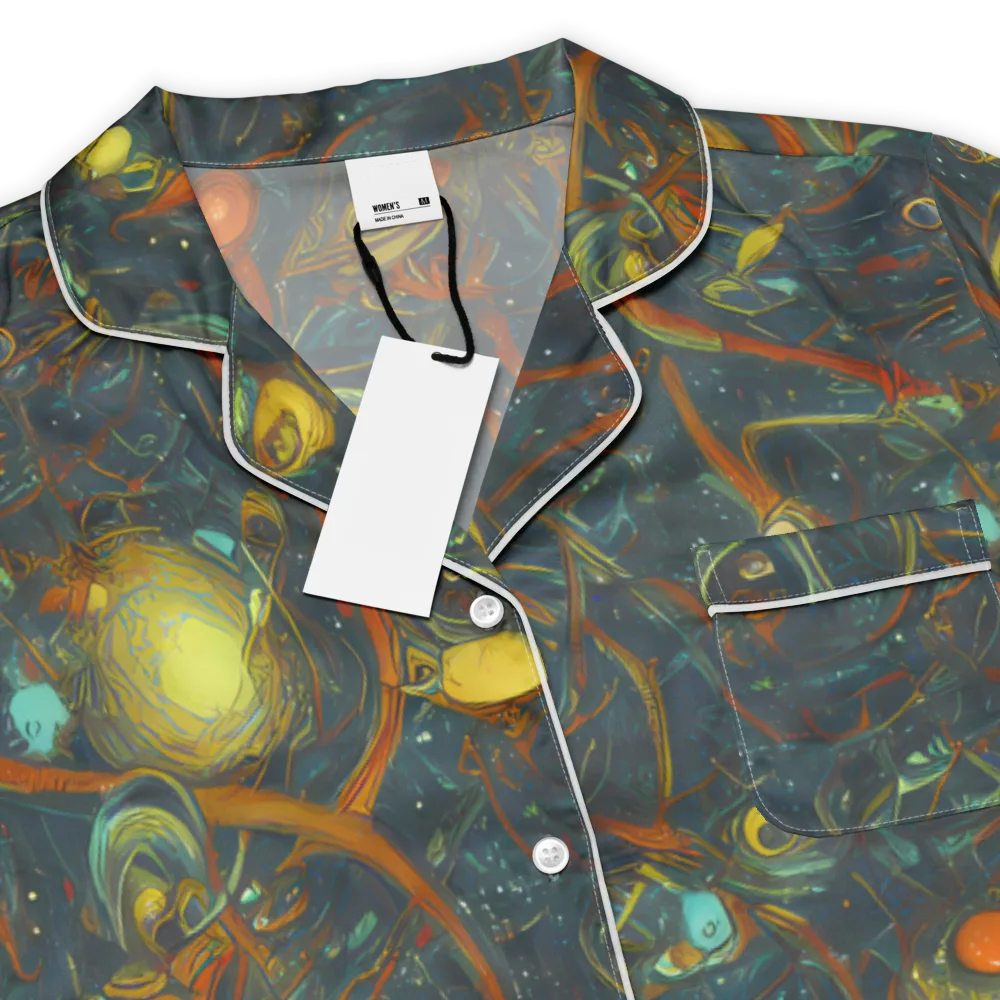 Deepwater Fire on Women's Short Sleeve Pajama Top — Product details