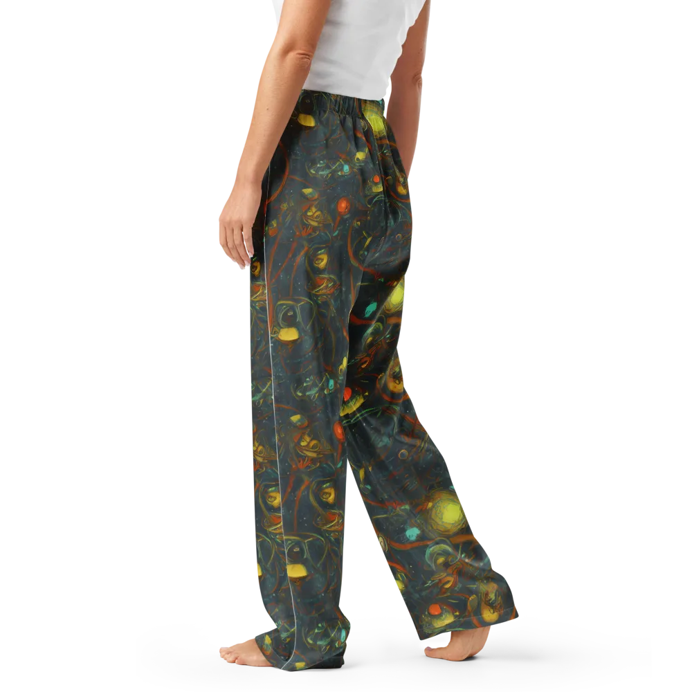 Deepwater Fire on Women's Pajama Pants — Left