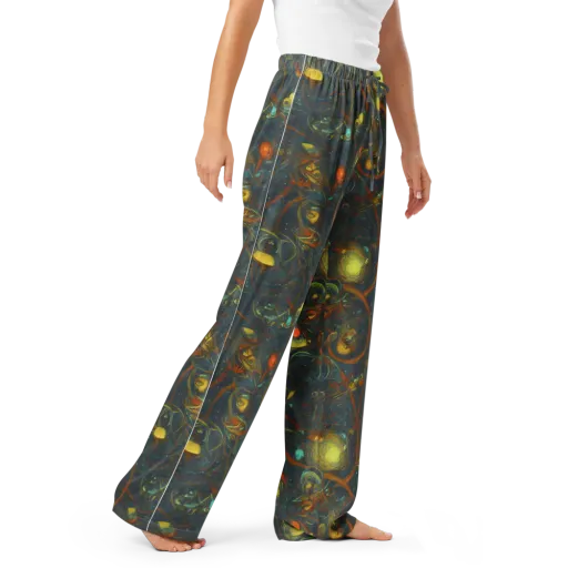 Deepwater Fire on a Women's Pajama Pants