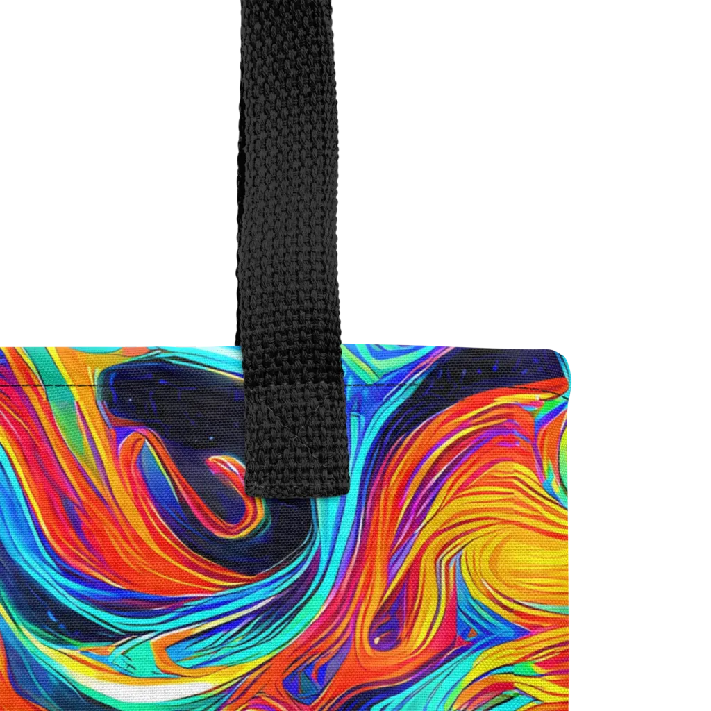 Cyan Ember Maze on Tote Bag — Product details