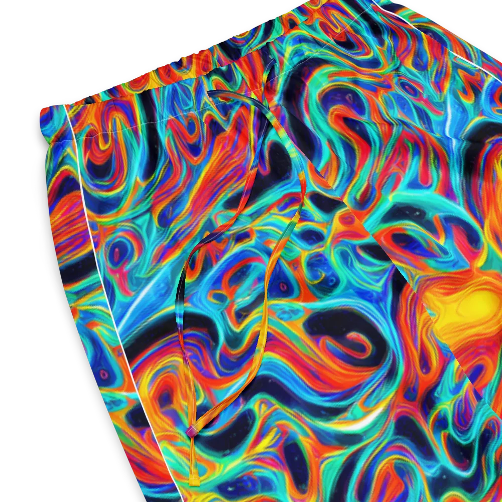 Cyan Ember Maze on Women's Pajama Pants — Product details