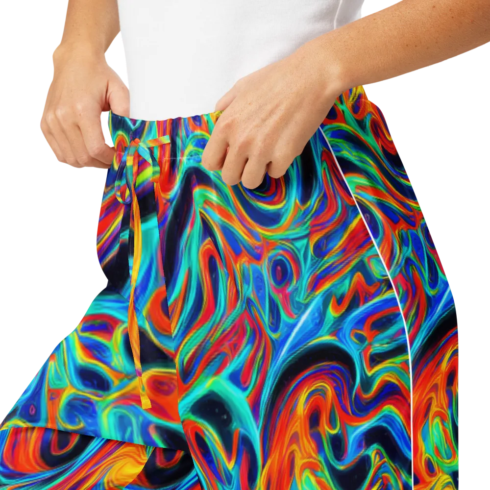 Cyan Ember Maze on Women's Pajama Pants — Product details