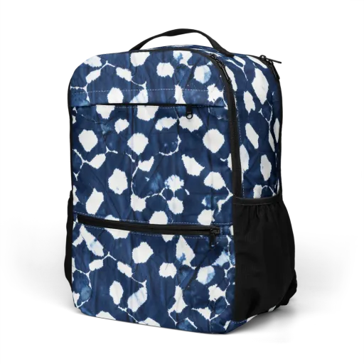 Shibori Midnight on a Utility Backpack
