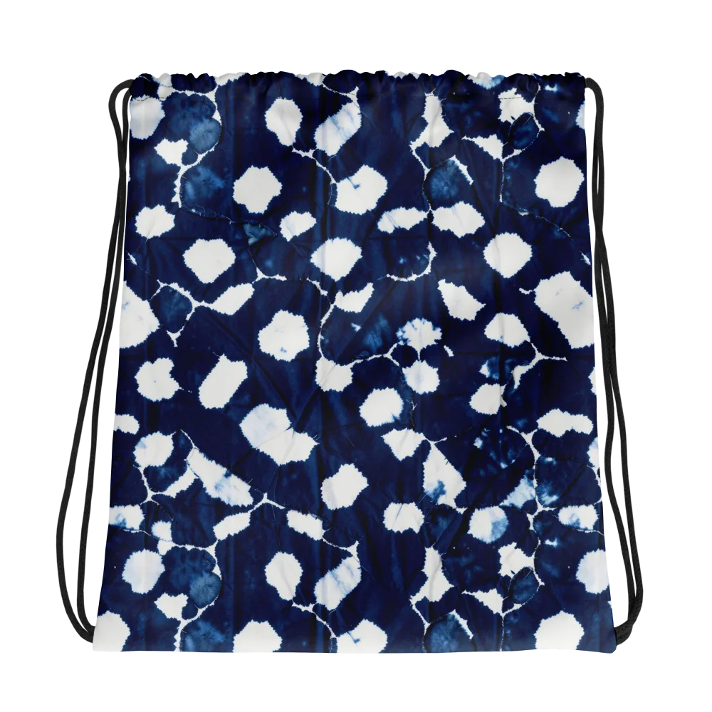 Shibori Midnight on Drawstring Bag — Photo