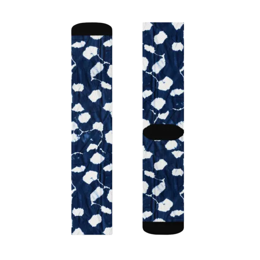 Shibori Midnight on a Socks