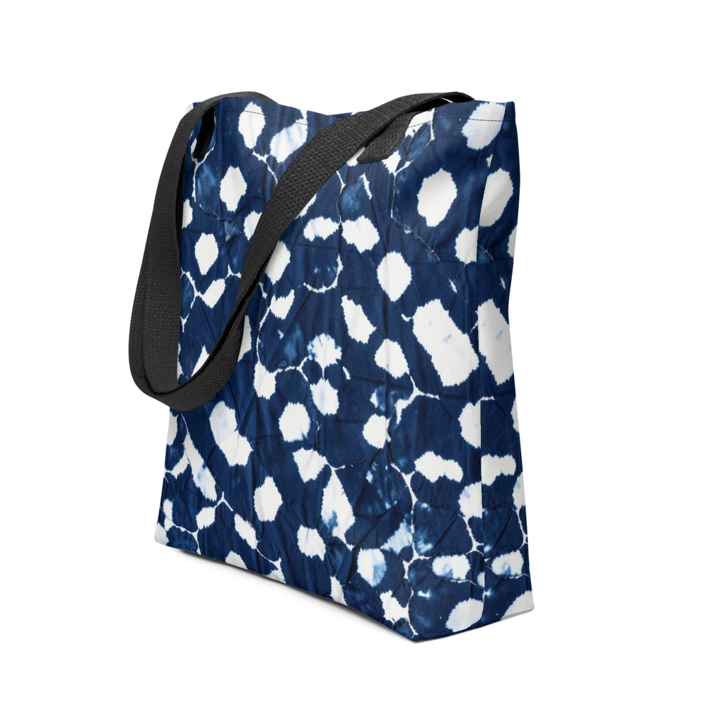 Shibori Midnight on Tote Bag — Front