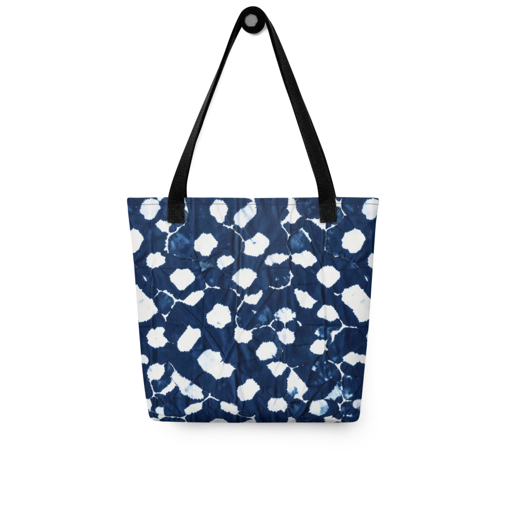 Shibori Midnight on Tote Bag — Front