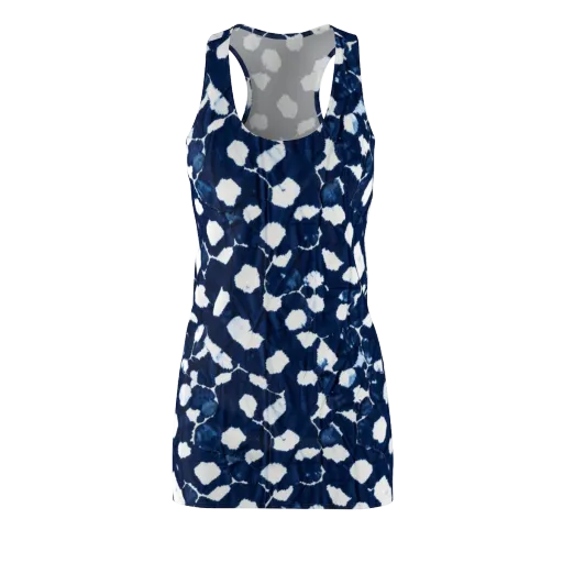 Shibori Midnight on a Racerback Dress