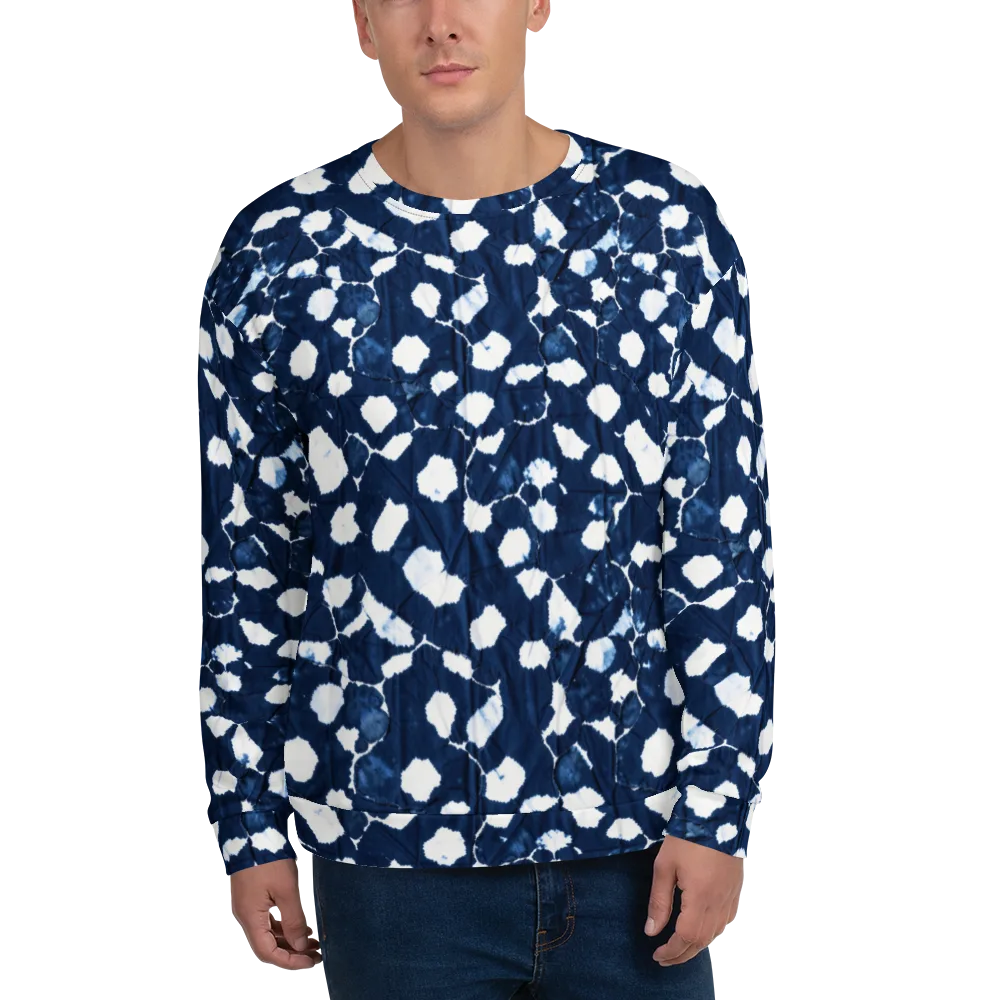 Shibori Midnight on Sweatshirt — Front