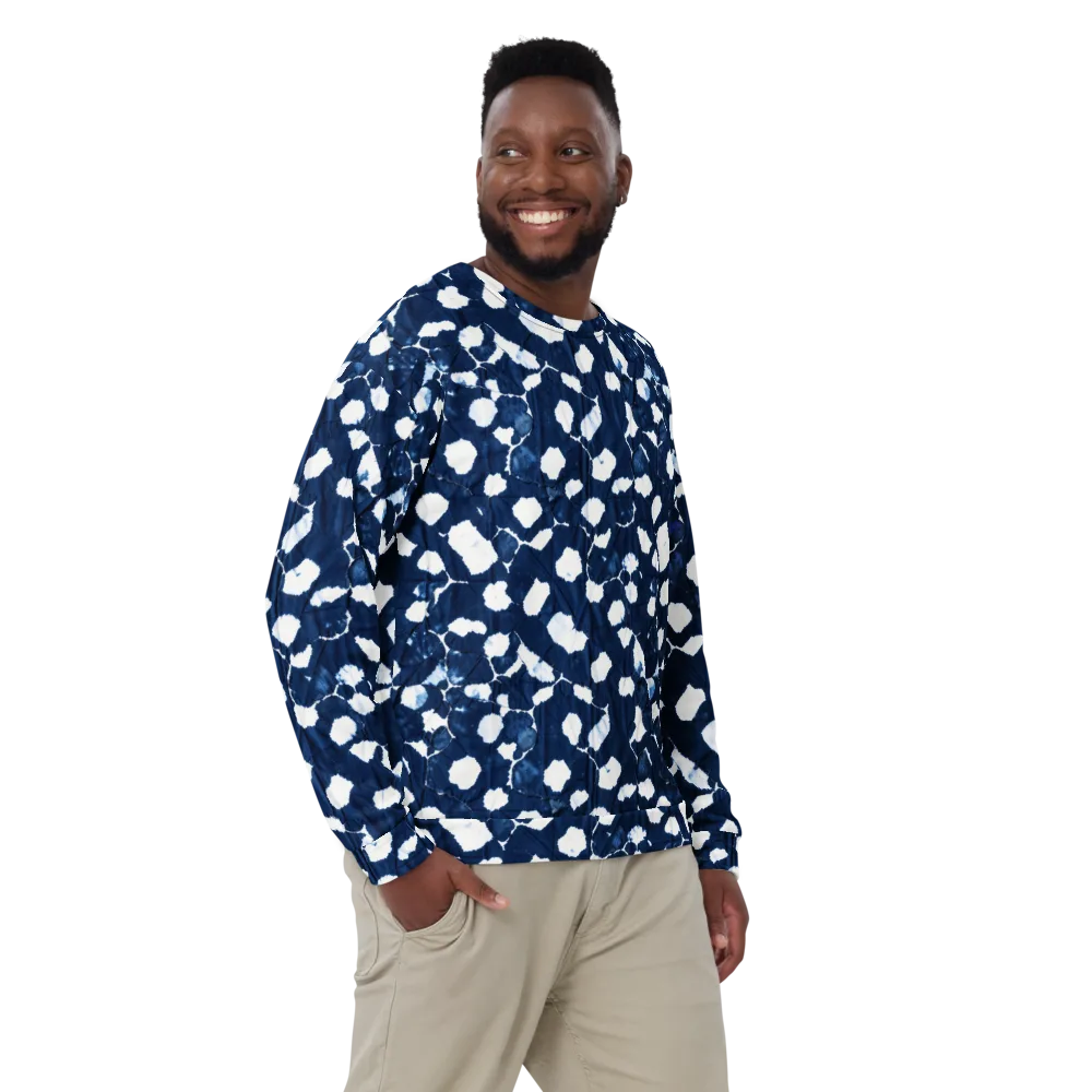 Shibori Midnight on Sweatshirt — Front