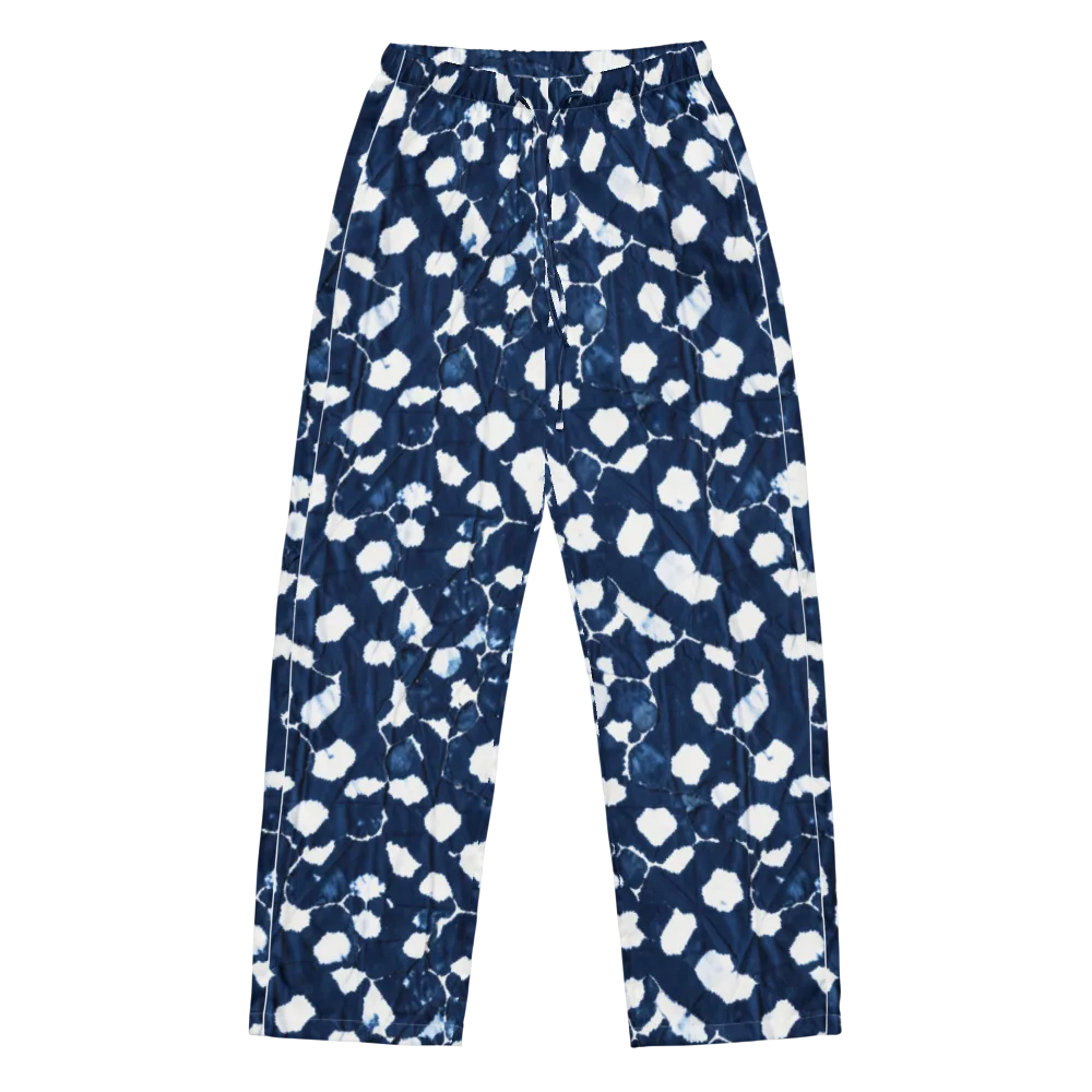 Shibori Midnight on Women's Pajama Pants — Front