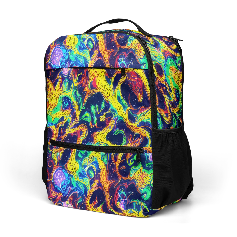 Fever Dream Galaxy on Utility Backpack — Left Front