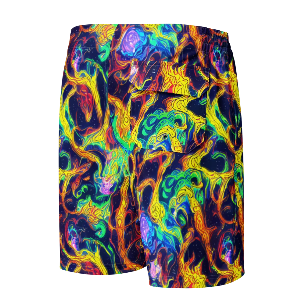 Fever Dream Galaxy on Men's Board Shorts — Back