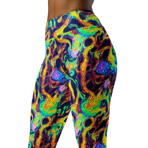 Fever Dream Galaxy on a Yoga Leggings