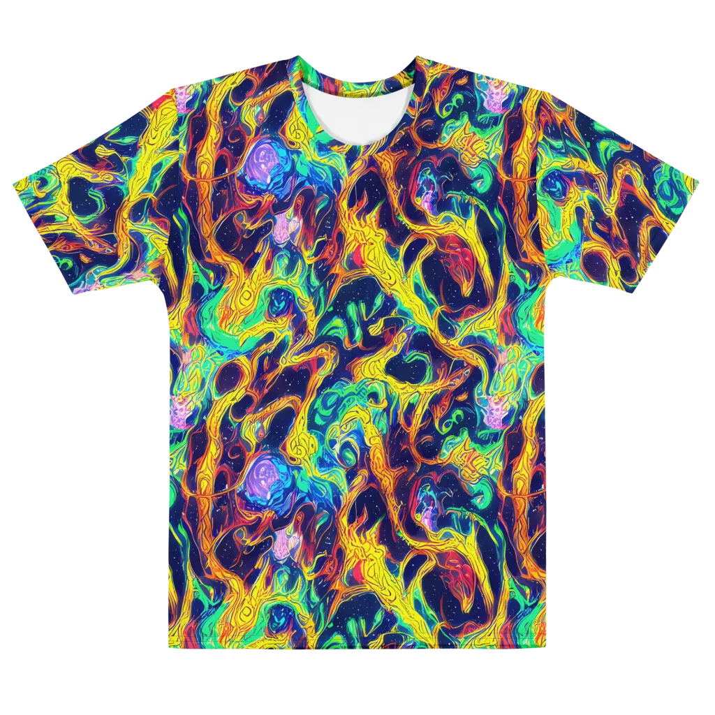 Fever Dream Galaxy on Men's Cotton Crew Neck T-Shirt — Front