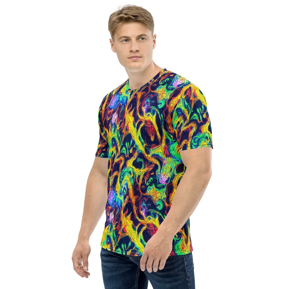 Fever Dream Galaxy on Men's Crew Neck T-Shirt — Left