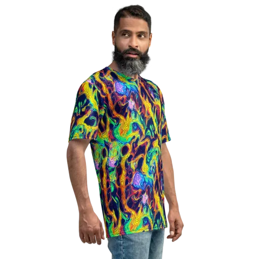 Fever Dream Galaxy on a Men's Crew Neck T-Shirt