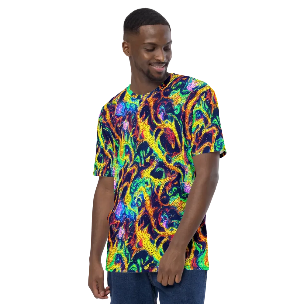 Fever Dream Galaxy on Men's Crew Neck T-Shirt — Left