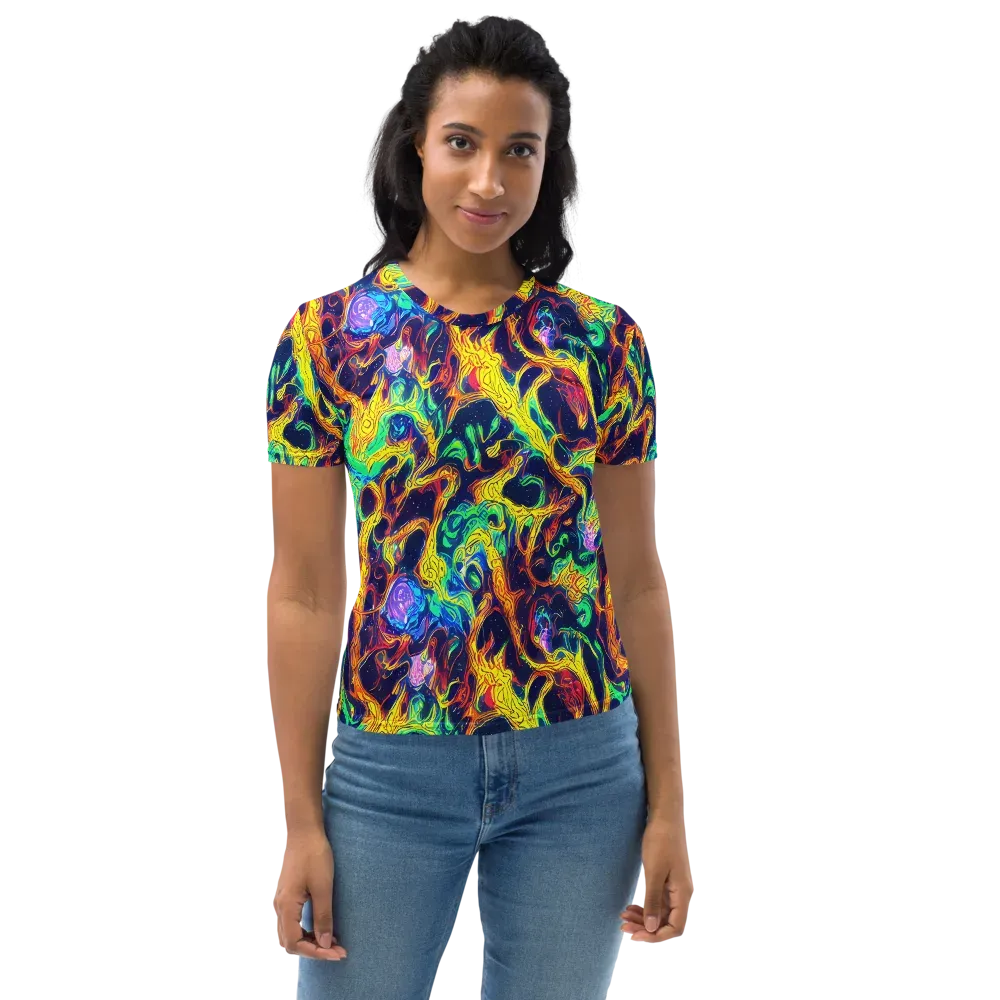 Fever Dream Galaxy on Women's Crew Neck T-Shirt — Front