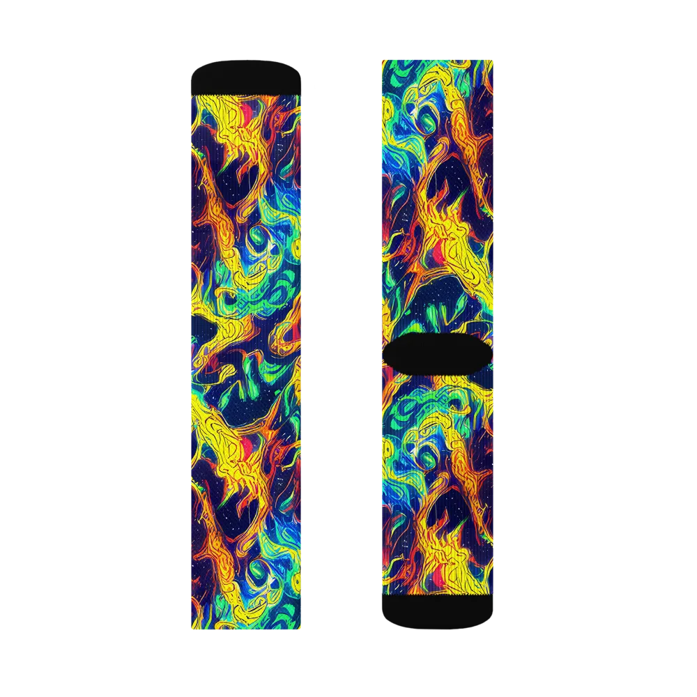 Fever Dream Galaxy on Socks — Left Sock