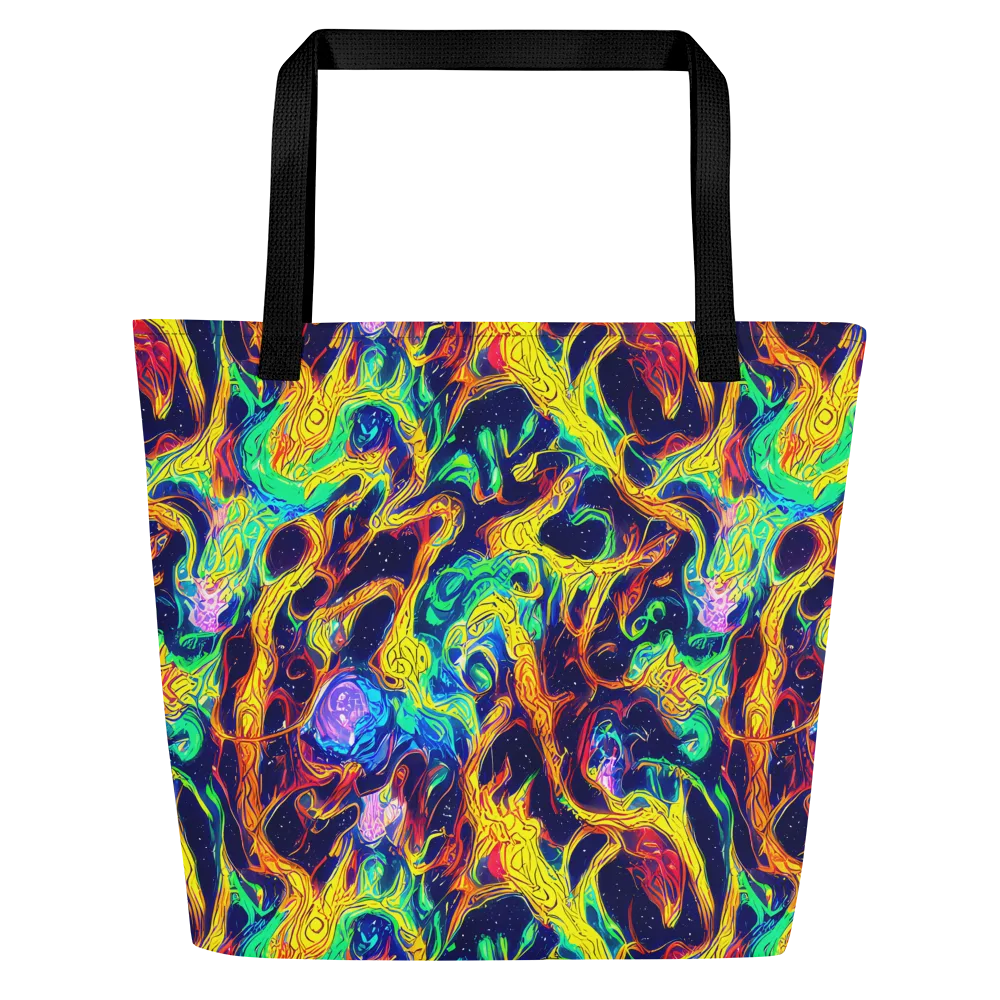 Fever Dream Galaxy on Large Tote Bag W/ Pocket — Front