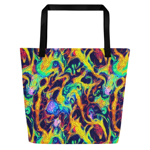 Fever Dream Galaxy on a Large Tote Bag W/ Pocket