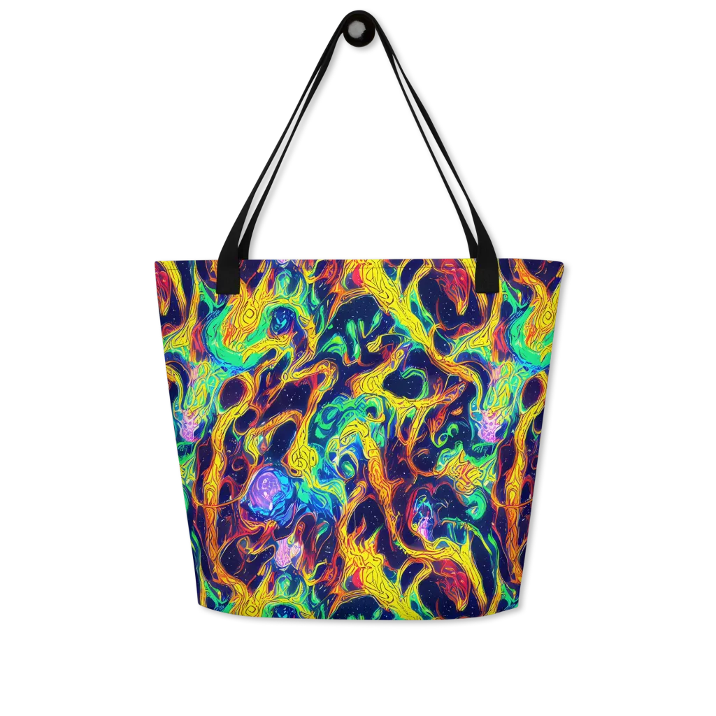 Fever Dream Galaxy on Large Tote Bag W/ Pocket — Front